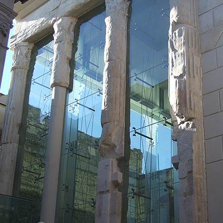  Strutture facciate in vetro “Tempio Augusto Pozzuoli” 